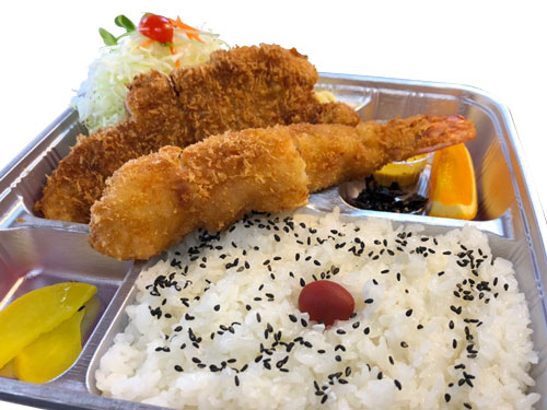 ロースかつえびミックス弁当